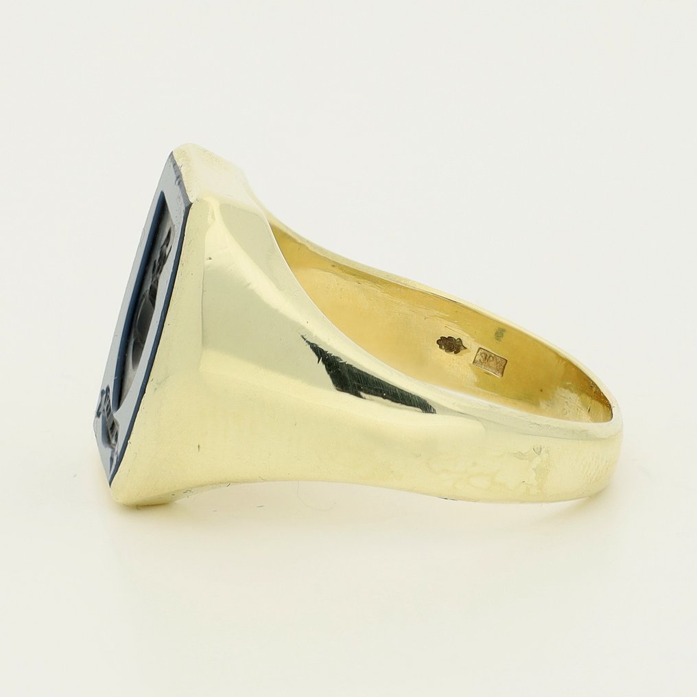 戒指 - 14K包金 黄金 - Lagensteen, intaglio #2.1