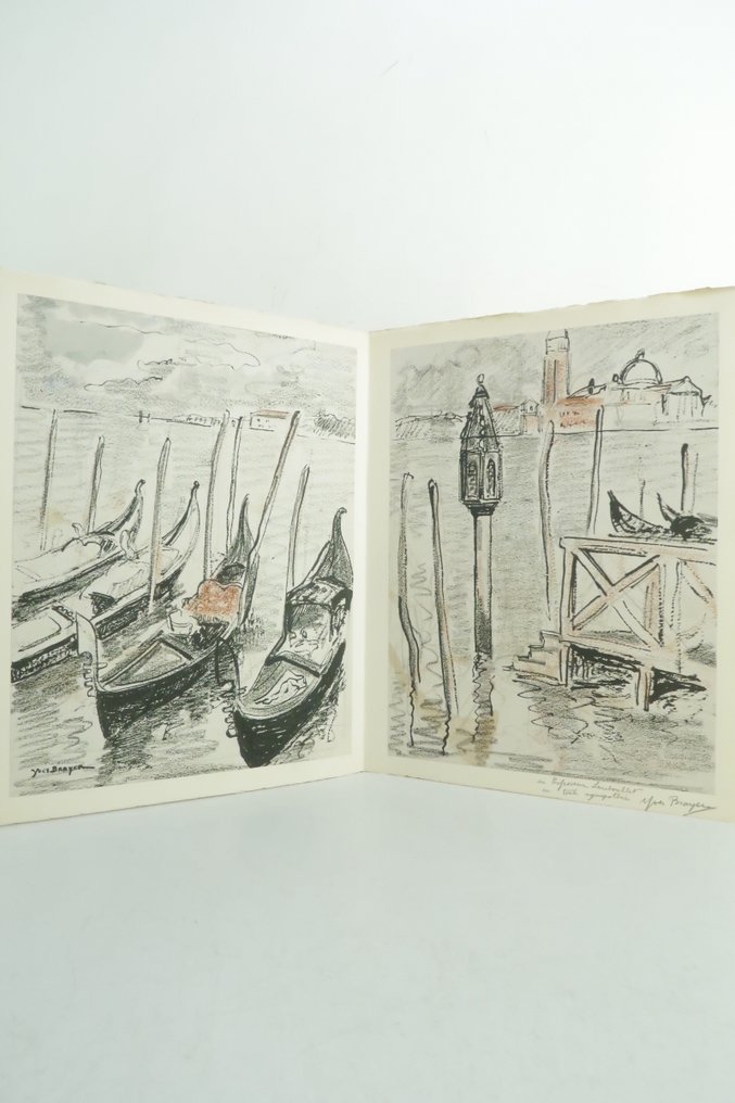 Alfred de Musset / Yves Brayer [signé], Philippe Gonin - ‎Venise la Rouge [avec dessin original + envoi de l'artiste ; n°20/200 sur vélin] - 1939 #1.0