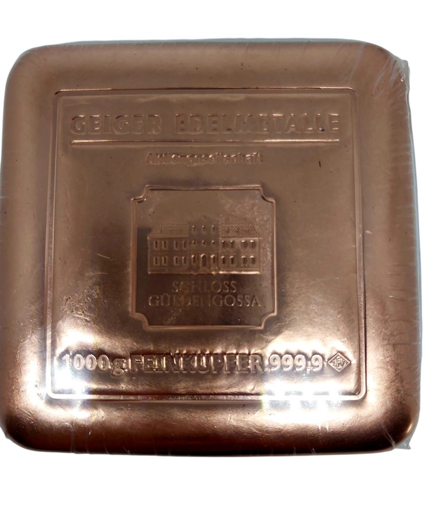 1 χιλιόγραμμο .999 - Copper - Geiger Edelmetalle, Germany  (χωρίς τιμή ασφαλείας) #2.1