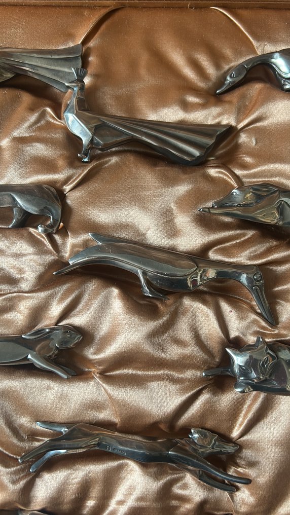 Gallia, Christofle - Θήκη μαχαιριών (12) - Επάργυρο - 12 θήκες μαχαιριών #3.2