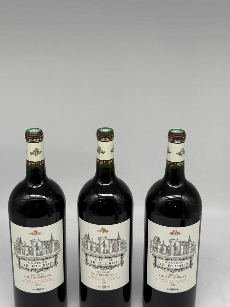 2018 Château de Ricaud Cadillac - Burdeos - 3 Magnums (1,5 L) #3.2