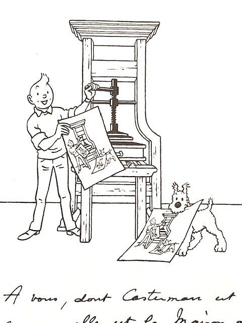 Tintin T20 - Tintin au Tibet (B39)- Édition spéciale avec dédicace imprimée au personnel Casterman - 1 Album - Limitierte Auflage #2.1