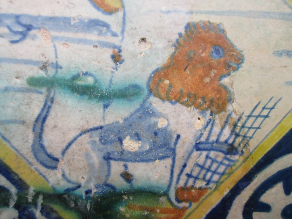  Tile - lion - 1550-1600  #1.0