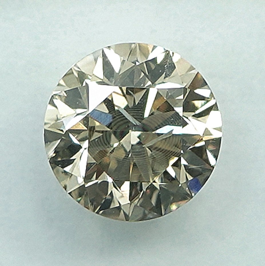 没有保留价 - 1 pcs 钻石  (天然色彩的)  - 0.71 ct - 圆形 - Fancy light 稍帶棕色的 黄色 - I2 内含二级 - 国际宝石研究院（IGI） #3.2