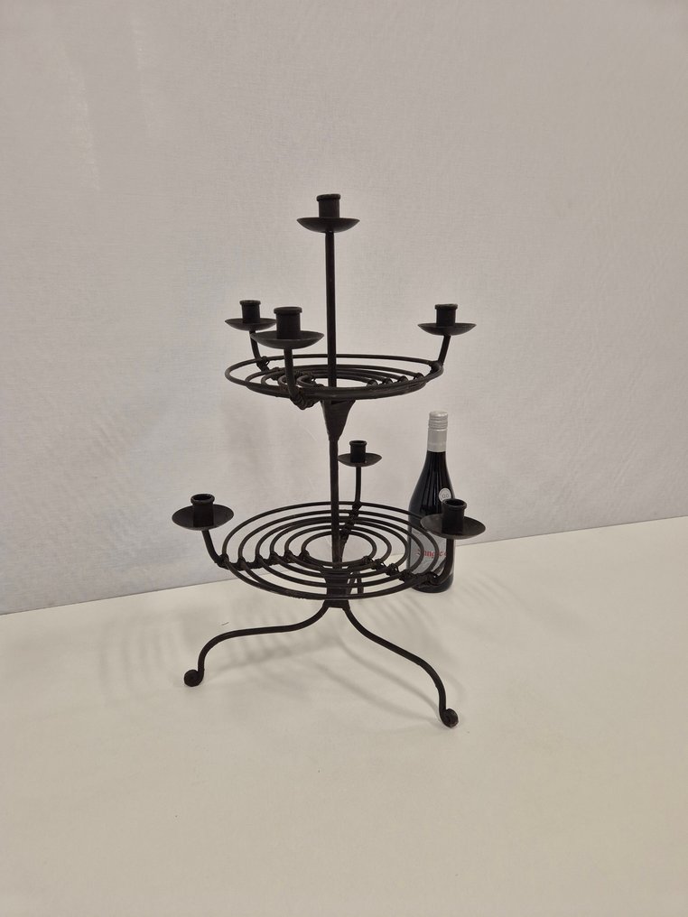 Candlestick - Wrought iron - 7 candle holders #1.0