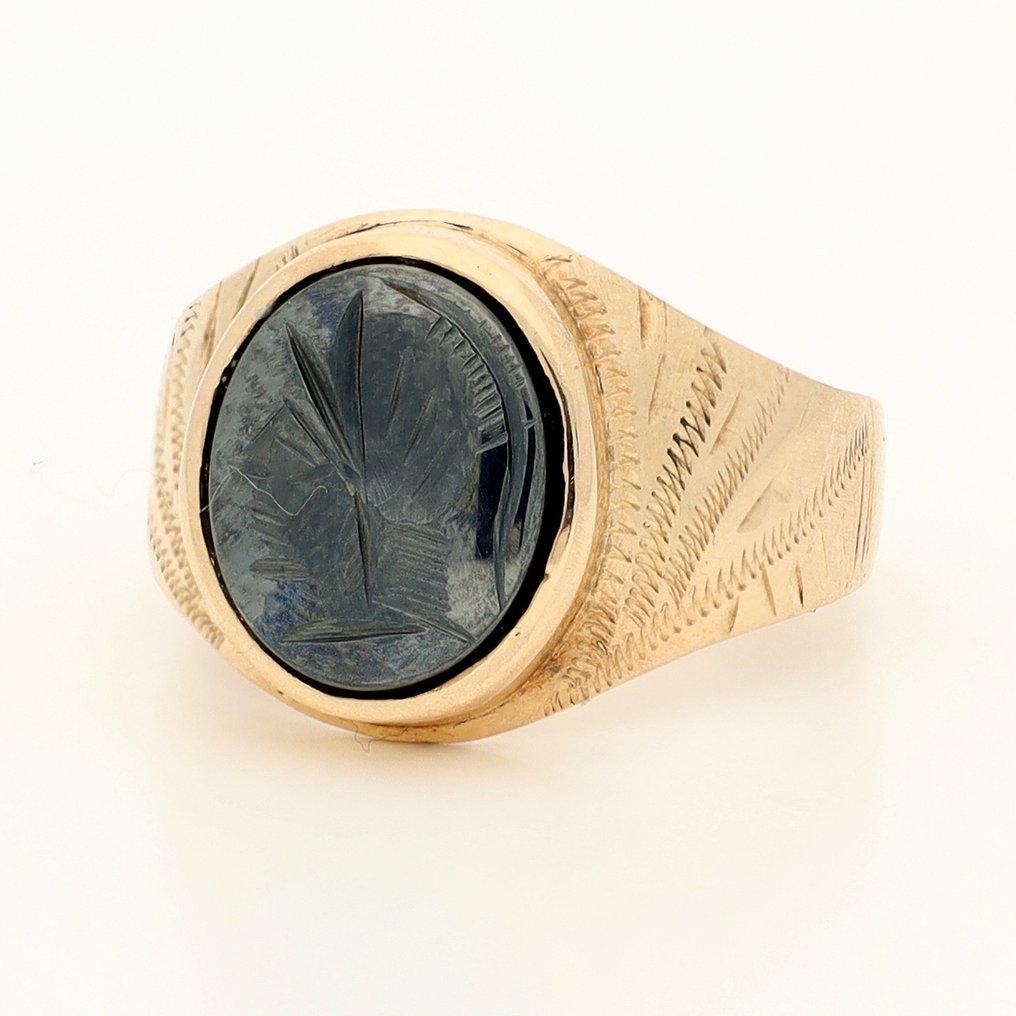 戒指 - 14 克拉 黃金 - 血液 #1.0