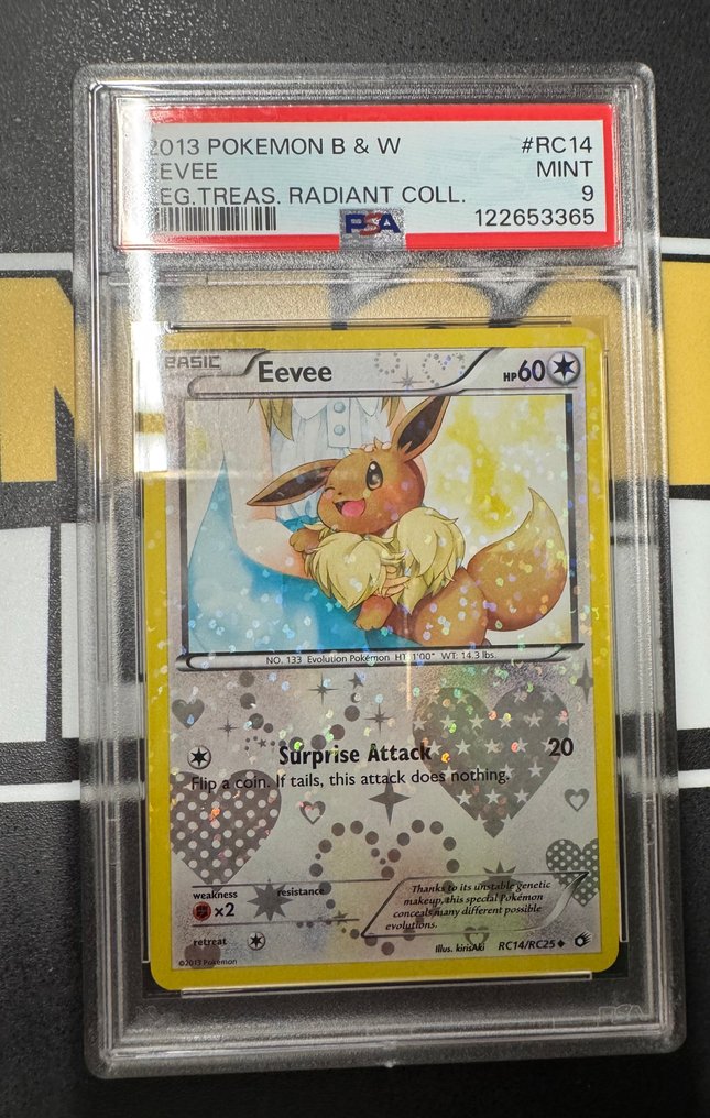 Pokémon - 1 Graded card Pokemon Legendary Treasures Eevee RC14 Ultra Rare Holo Card PSA 9 Mint - PSA - WOTC #1.0