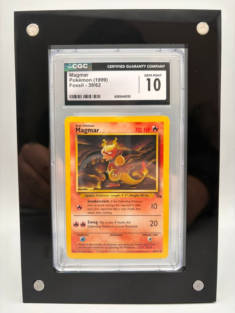 Pokémon Graded card - Magmar - CGC 10 - WOTC - Fossil #1.0