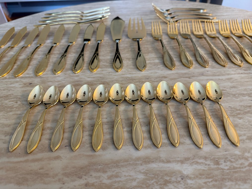 Solingen - SBS - Servizio di posate da pesce per 12 (38) - Oro 24 kt #2.1