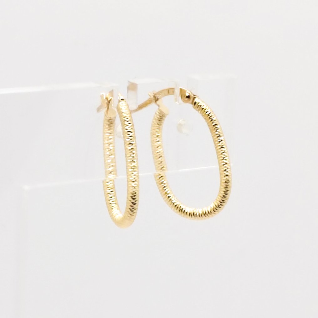 Zonder minimumprijs - Oorbellen - 18 karaat Geel goud #4.3