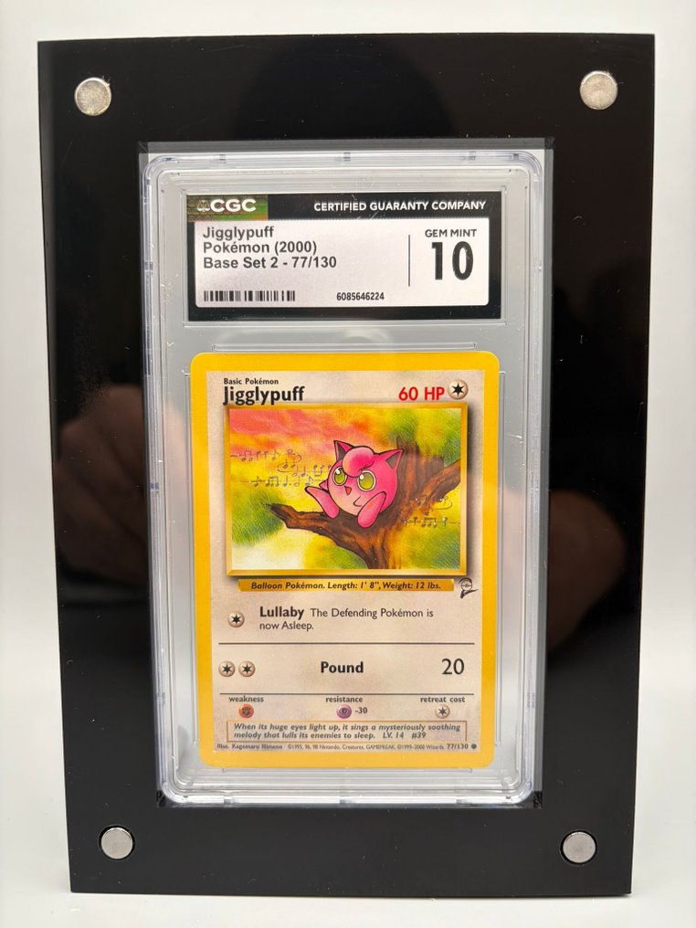 Pokémon Graded card - Jigglypuff - CGC 10 - WOTC - Base set 2 #1.0