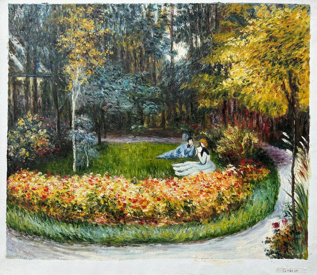 After Claude Monet - In the Garden #2.1