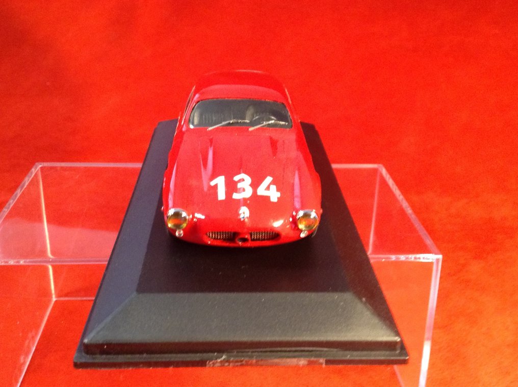 GAMMA Models - made in Italy 1:43 - Model race car - Maserati A6 GC Coupé Pininfarina Targa Florio 1959 #134 Mennato Boffa/Piero Drogo - Factory built - very good quality - very hard to find today. #4.3