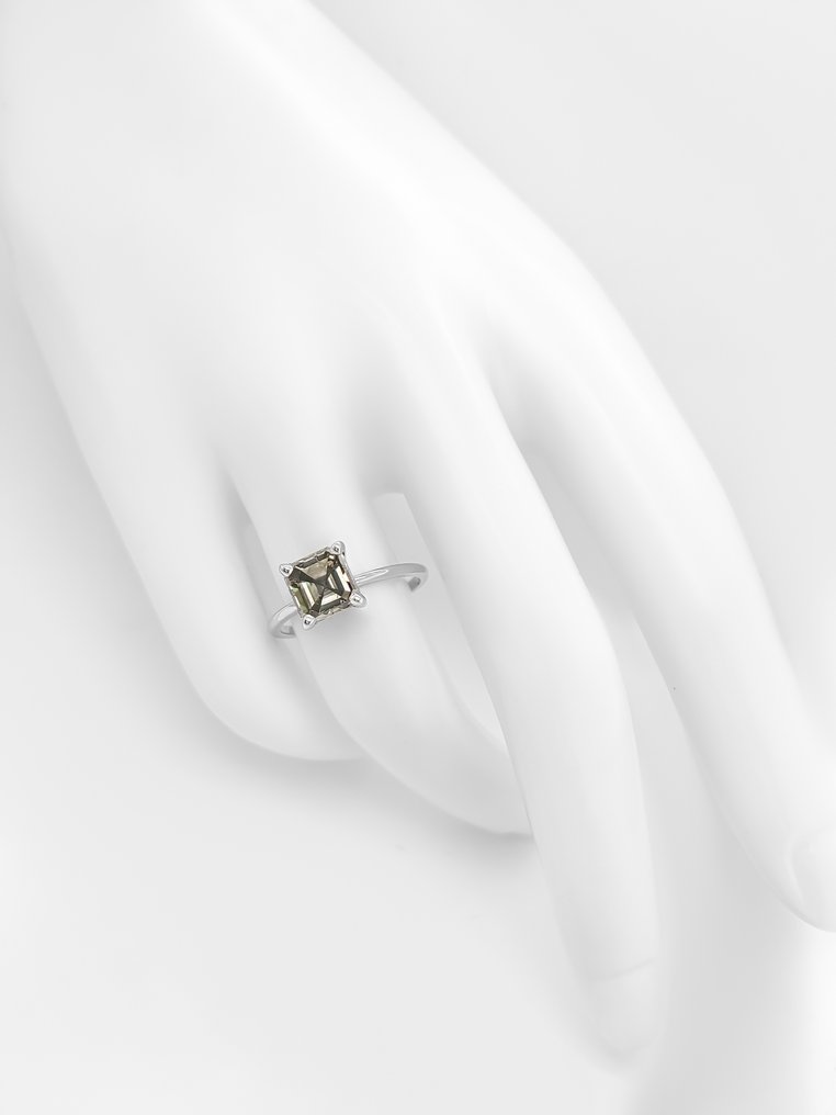 没有保留价 - 戒指 - 14K包金 白金 - 1.80ct. tw. 钻石 (天然色彩的) #4.3