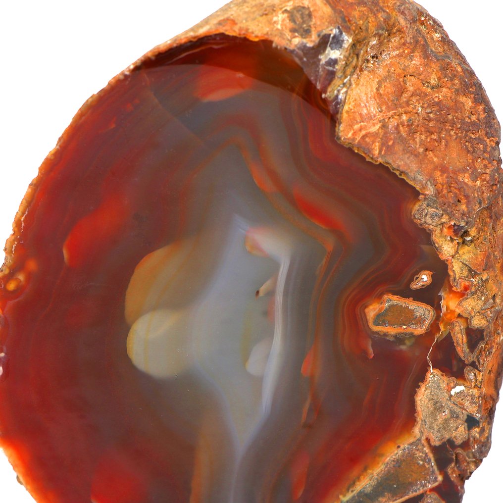 Σπάνιο! - 100% Φυσικό Καρνελλιανό Αχάτη - Geode - 13x10x7 εκ.- 1.1 kg #4.3