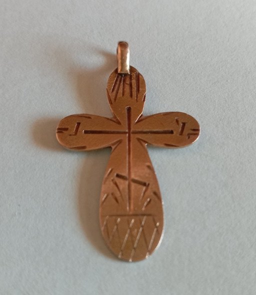 Kruishanger - 14 karaat Geel goud #1.0