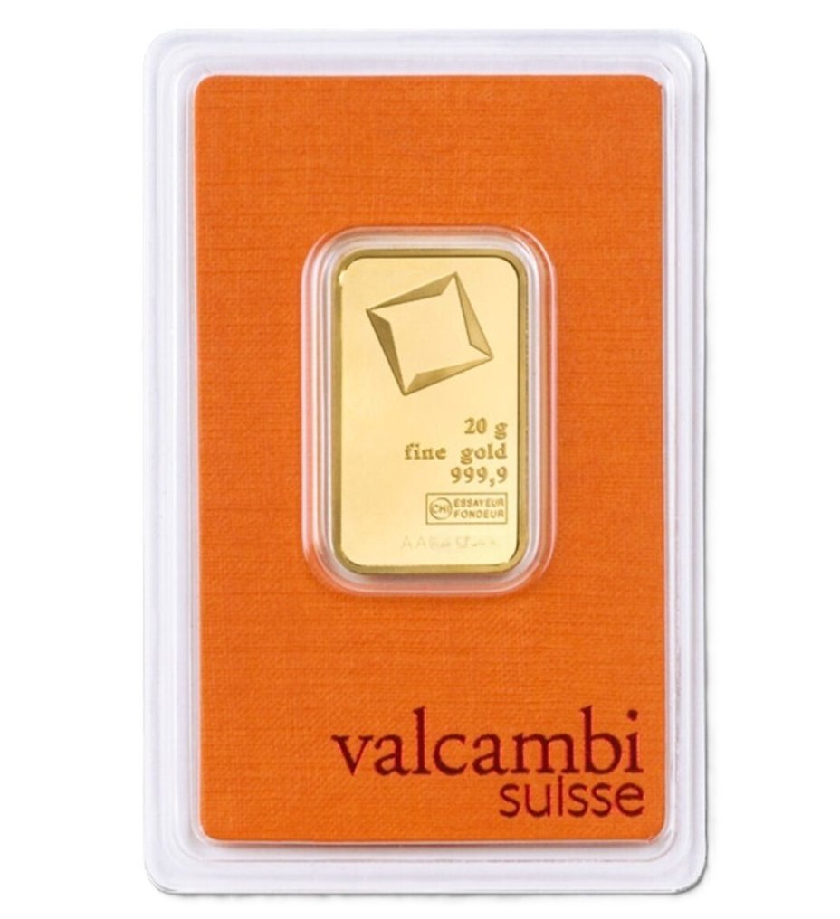 20 grams - Χρυσός .999 - Valcambi - Sealed & with certificate #1.0
