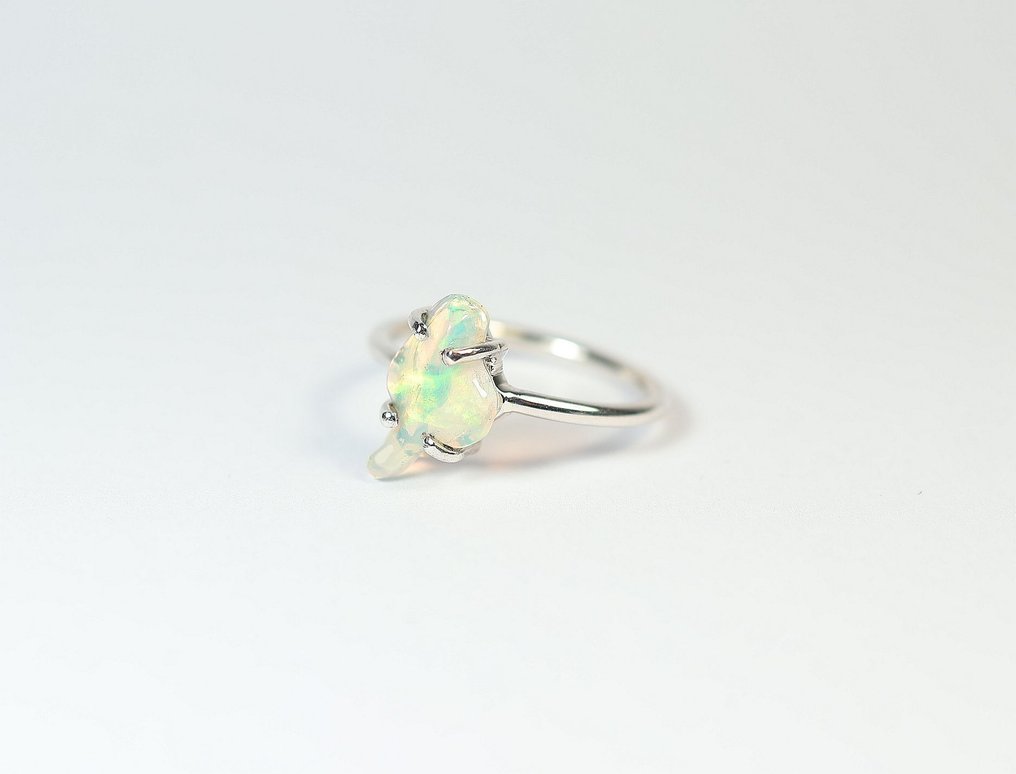 Äthiopischer Opal / Welo-Opal Ring / neu- 1.74 g - (1) #2.1