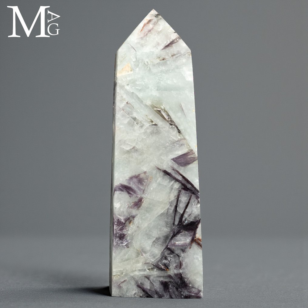 稀有梅子玛瑙塔 - 高度: 93 mm - 闊度: 28 mm- 117 g #2.1