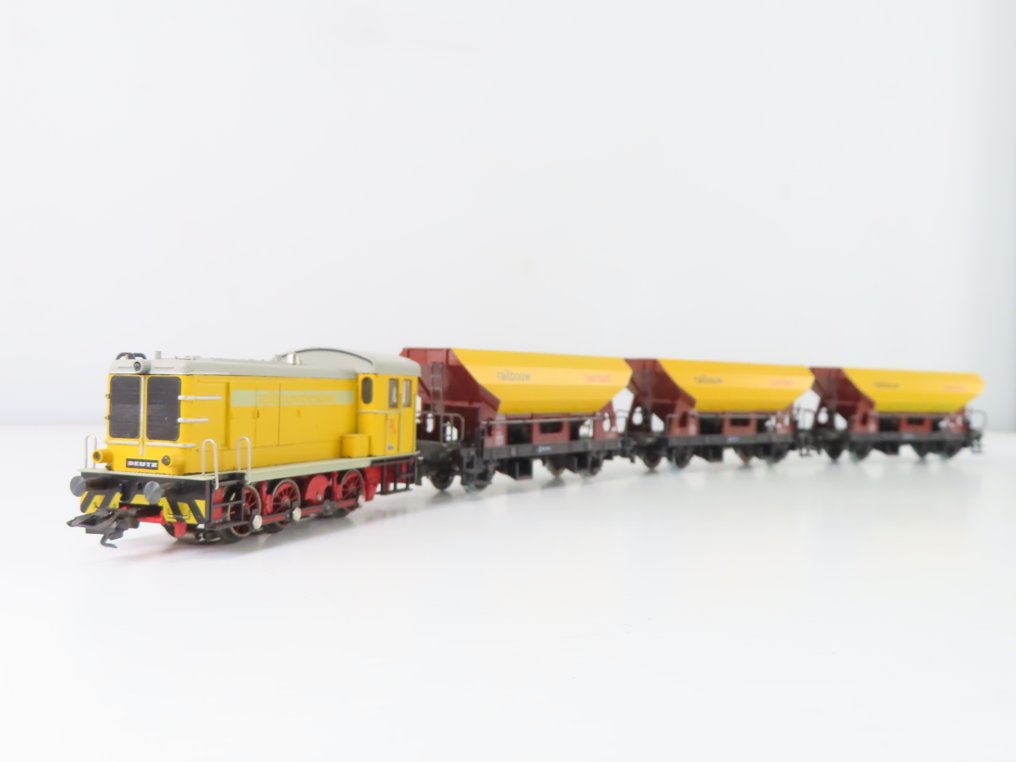 Märklin H0 - 2845 - Ensemble de train (1) - Set de train de 5 pièces « Railbouw Leerdam » avec locomotive diesel et remorques - Privaat #1.0
