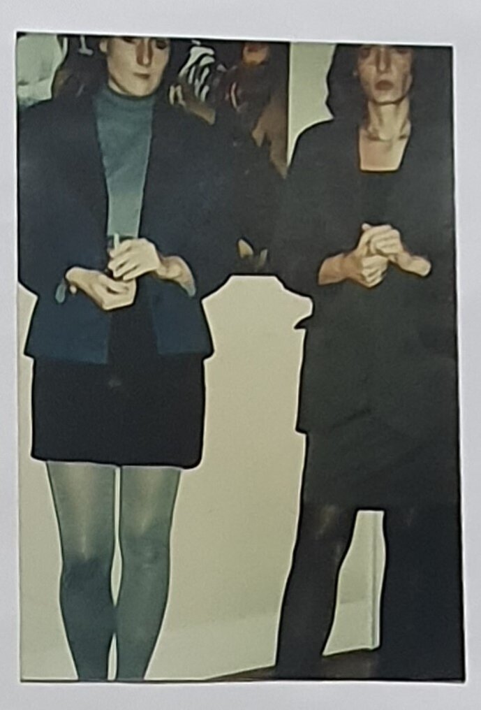 Signed; Karin Kneffel - unique; 2 private photos & letter (signed & written from Karin Kneffel) & book - 1991 #4.3