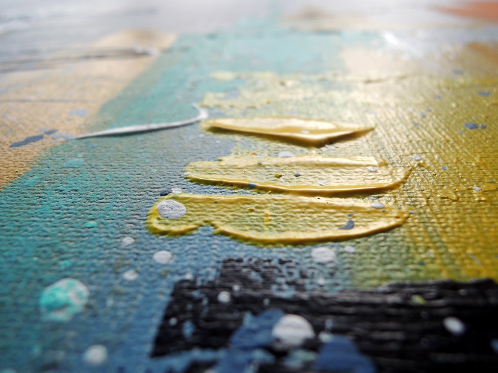 Monika Spiewak - Abstract - XXL - Oil Painting Stretched On The Frame - Ready To Hang - 1/1 Unique Piece #2.1