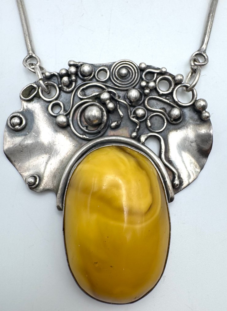 Sem preço de reserva - Corrente Prata Âmbar #3.2