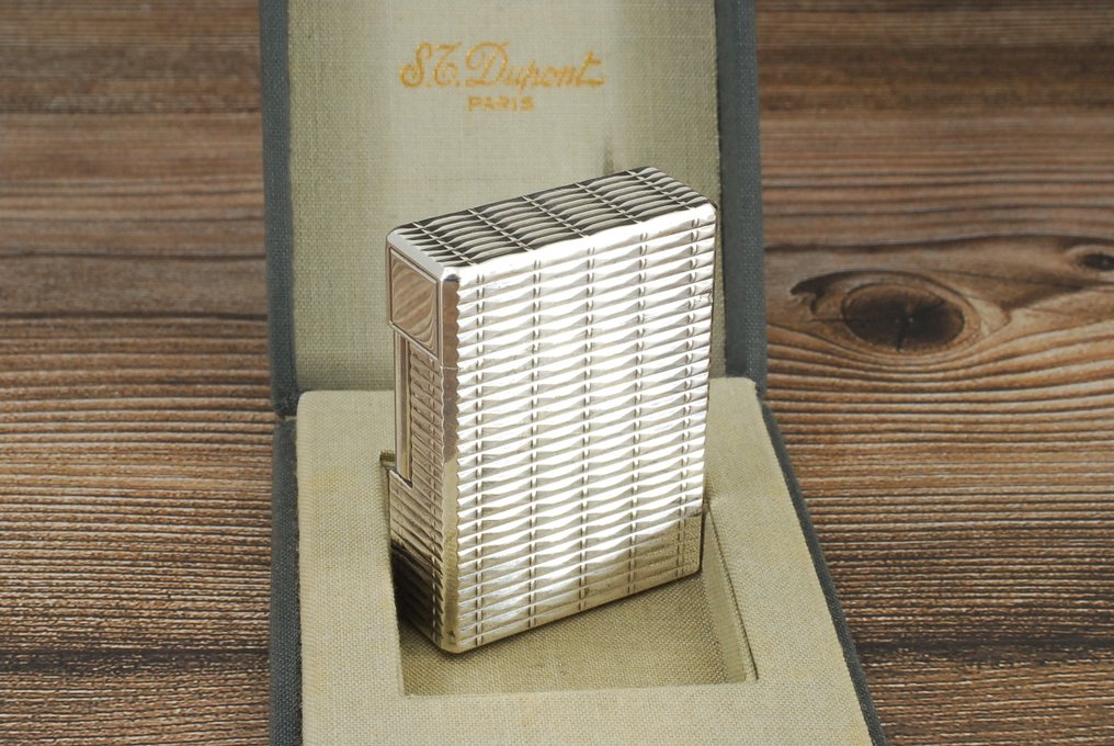 S.T. Dupont - Ligne Line 1 BS Short Gas Lighter - Αναπτήρας τσέπης - Silver plated #4.3