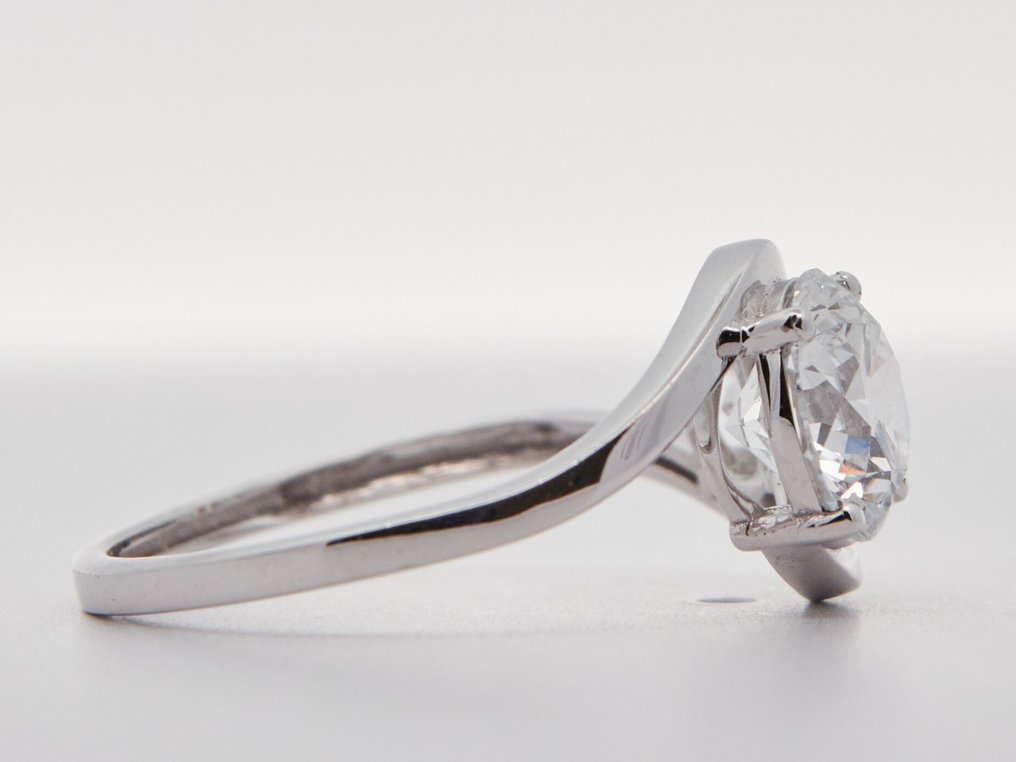 Nincs minimálár - Gyűrű - 14 kt. Fehér arany - 2.30ct. tw. Gyémánt (Laboratóriumban előállított) #2.1