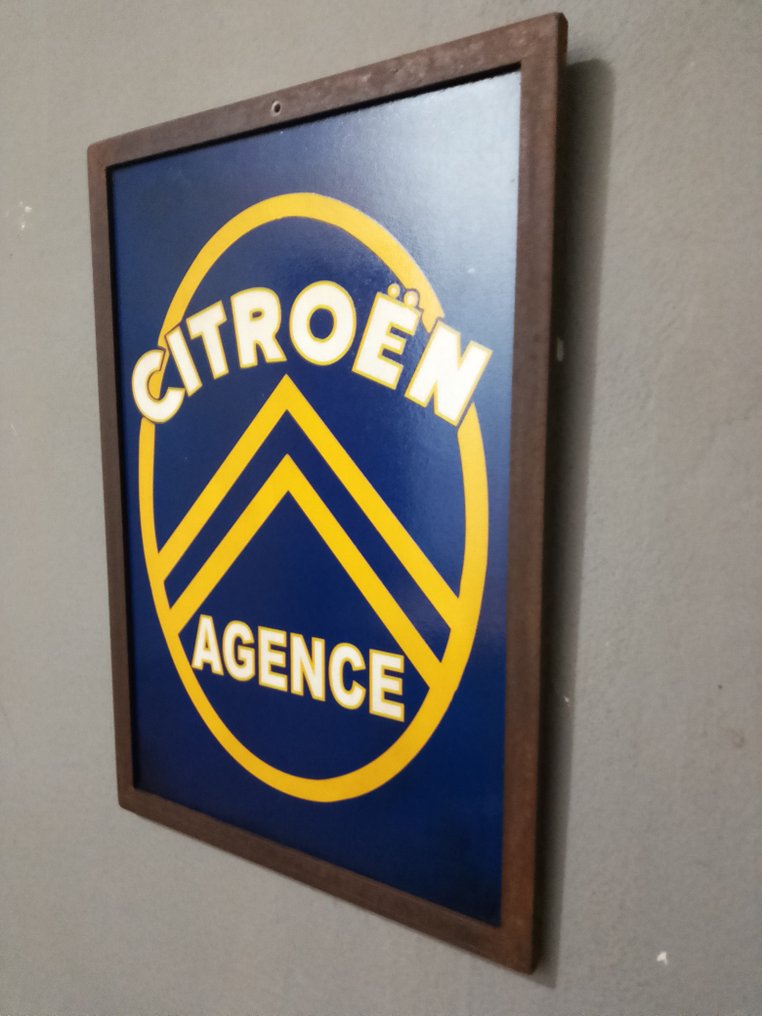 Citroën - 铁制的教导 - citroen - 广告标牌 - 1970 - 铁 #2.1