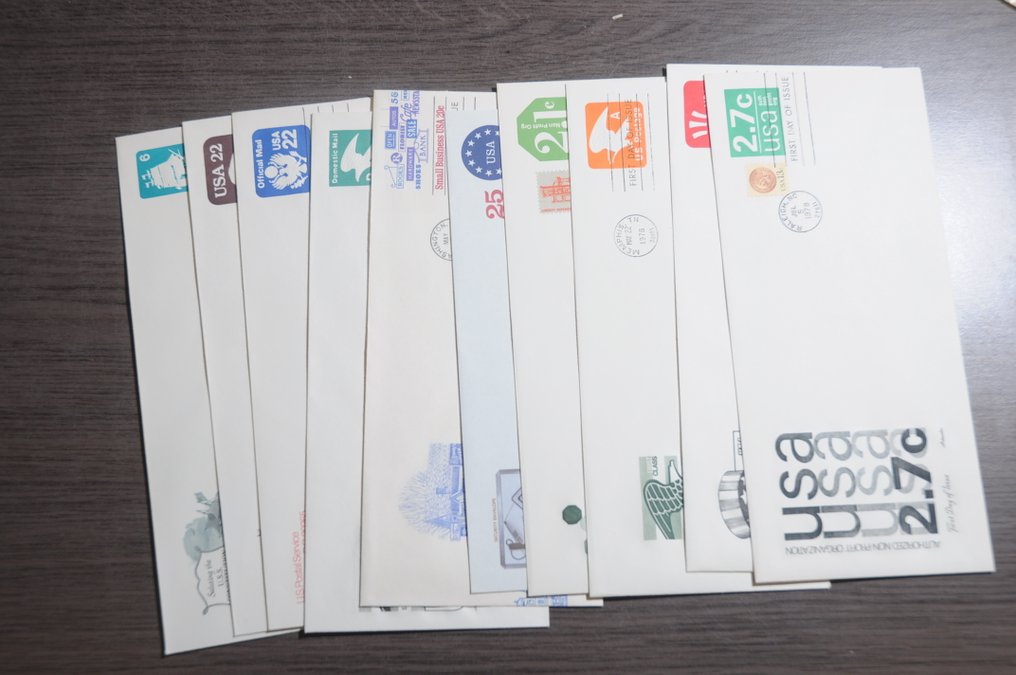 USA  - 批次包含100个FDC和PWS，放在一个盒子里。 #4.3