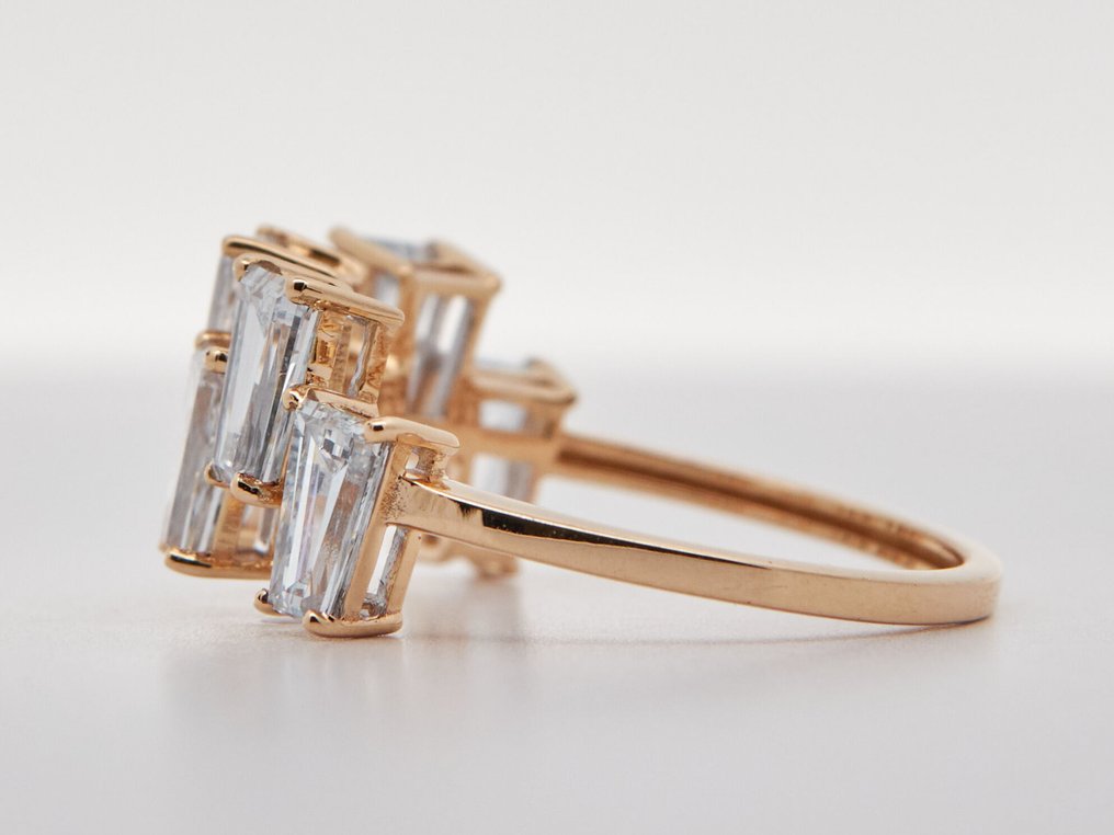 沒有保留價 - 戒指 - 14 克拉 黃金 -  2.41ct. tw. 鉆石 (實驗室培育) #4.3