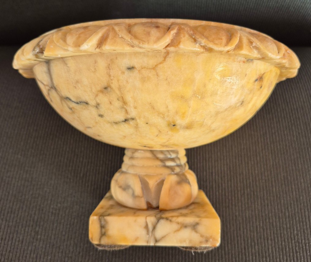 Tazza - Large Giallo Antico Marble - Grand tour Rome workshop #4.3