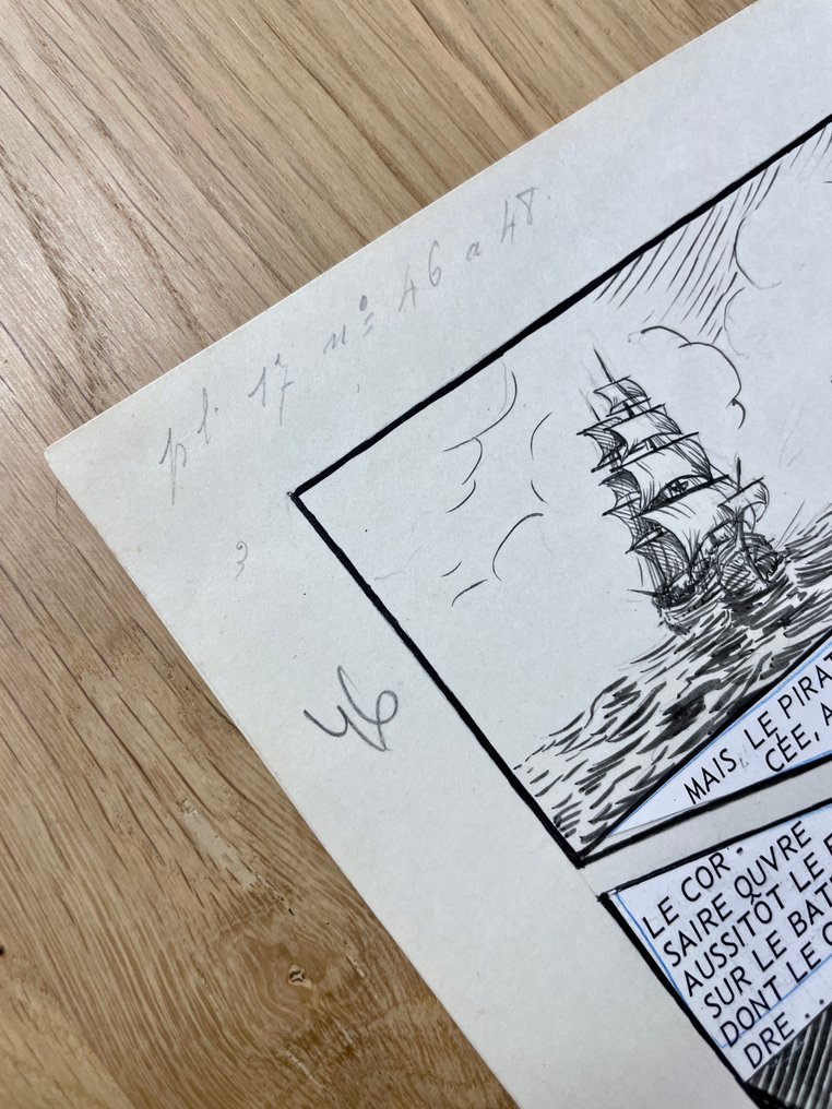 Houy, Raymond - 1 Original page - Jean Bart - le Héros de Dunkerque - (1920's / 1950's) #4.3