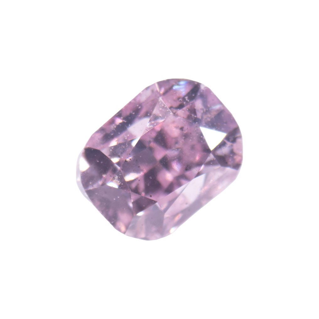 1 pcs Diamant (Colorat natural) - 0.22 ct - Dreptunghi - Fancy Mov Roz - Nespecificat în raportul de laborator - GIA (Institutul gemologic din SUA) #1.0