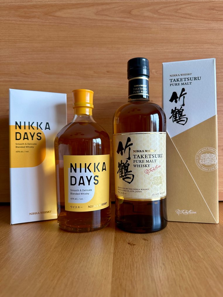 Nikka Days + Taketsuru Pure Malt  - 70 cl - 2 flaskor #1.0