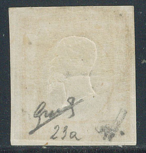 Anciens états italiens - Naples  - 20 g. jaune orange n° 23 bien margé (Sor.). #1.0