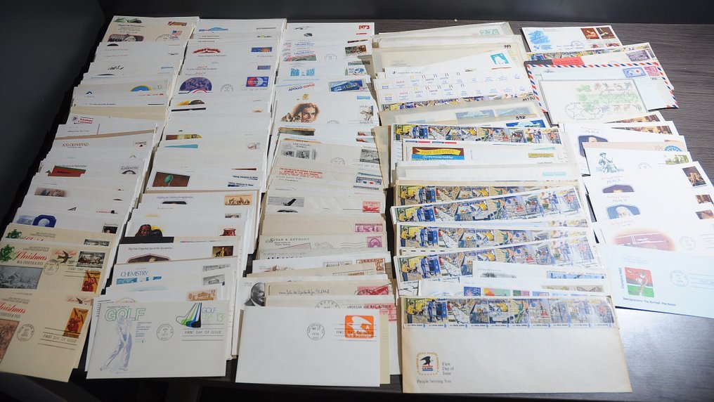 USA  - 批次包含100个FDC和PWS，放在一个盒子里。 #1.0