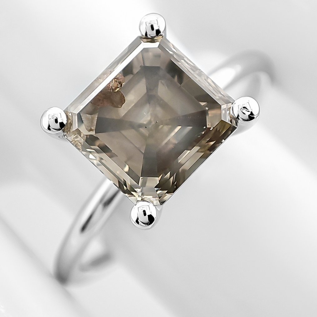 沒有保留價 - 戒指 - 14 克拉 白金 -  2.51ct. tw. 鉆石 (天然彩色) - IGI 证书 #3.2