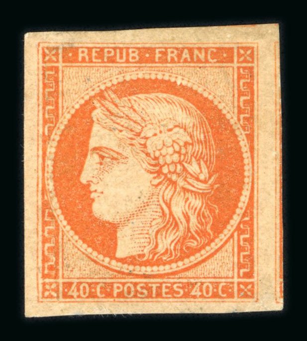 法国 1850 - 40 分 Ceres 伴随高利润和邻近邮票 - Yvert 5 #1.0