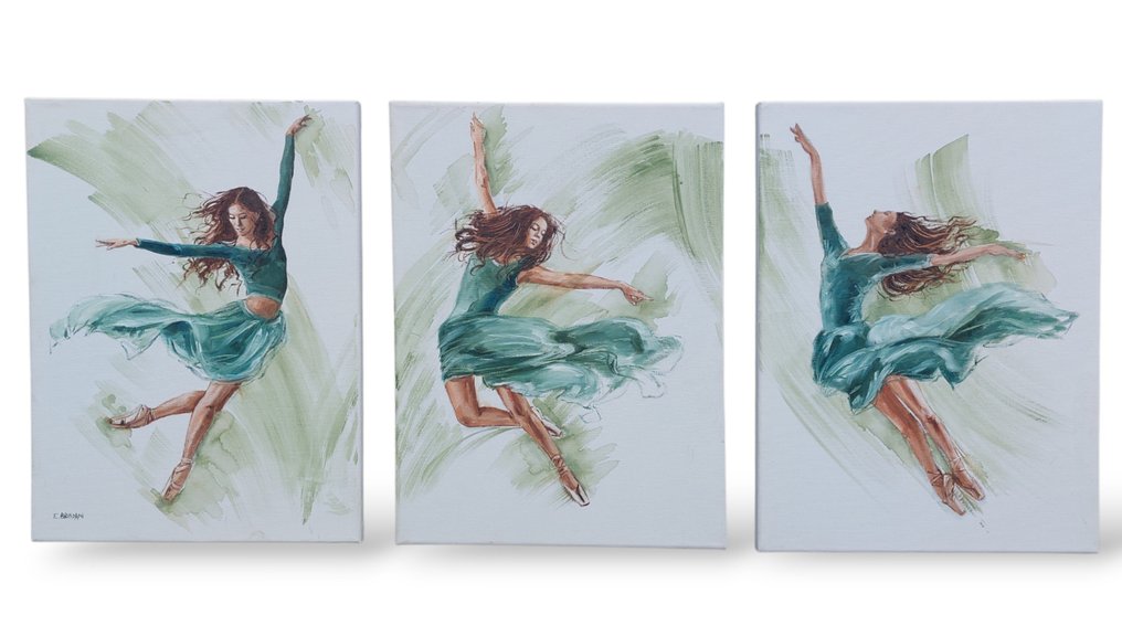 Elisa Brindani - Dancers in green#2 #1.0