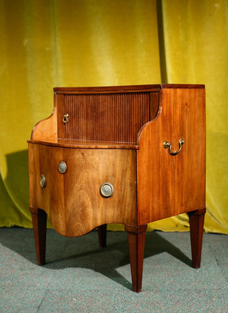 Noptieră - Mahon, Bronz aurit - Dulap de noapte din mahon #1.0