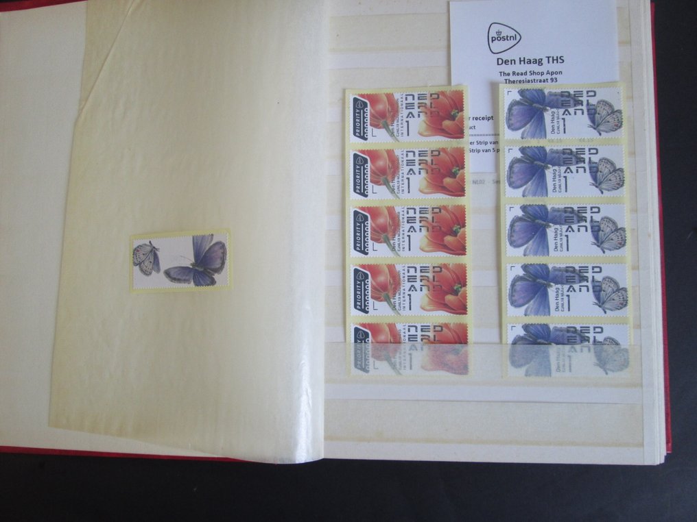 Netherlands  - Automatic strips AU34 and AU35 with unprinted copy. #1.0