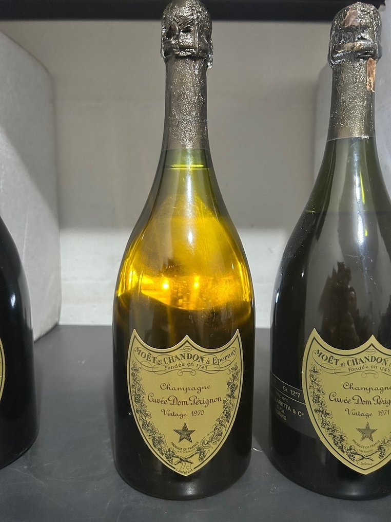 Moët & Chandon, 1969, 1970, 1971 Cuvée Dom Pérignon - Σαμπάνια Brut - 3 Bottles (0.75L) #2.1