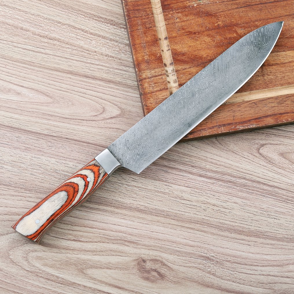 Sam Knives Handcrafted Chef’s Knife - Τραπεζομάχαιρο - Χάλυβας, Ξύλο - A34 #2.1