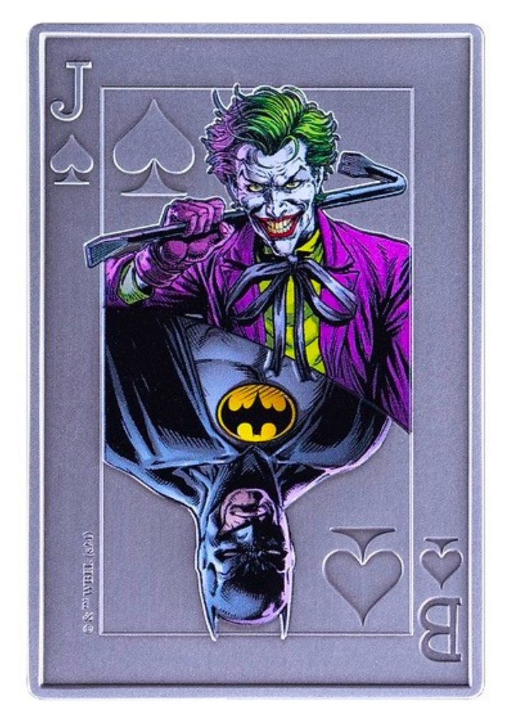 Samoa. 5 Dollars 2024 DC Comics - Batman Vs. Joker, Coloured, Box, 2 Oz #2.1