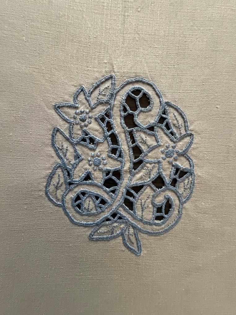 Asciugamani ricamati a mano - carved - Towel (2)  - 110 cm - 63 cm - Pure Linen #1.0