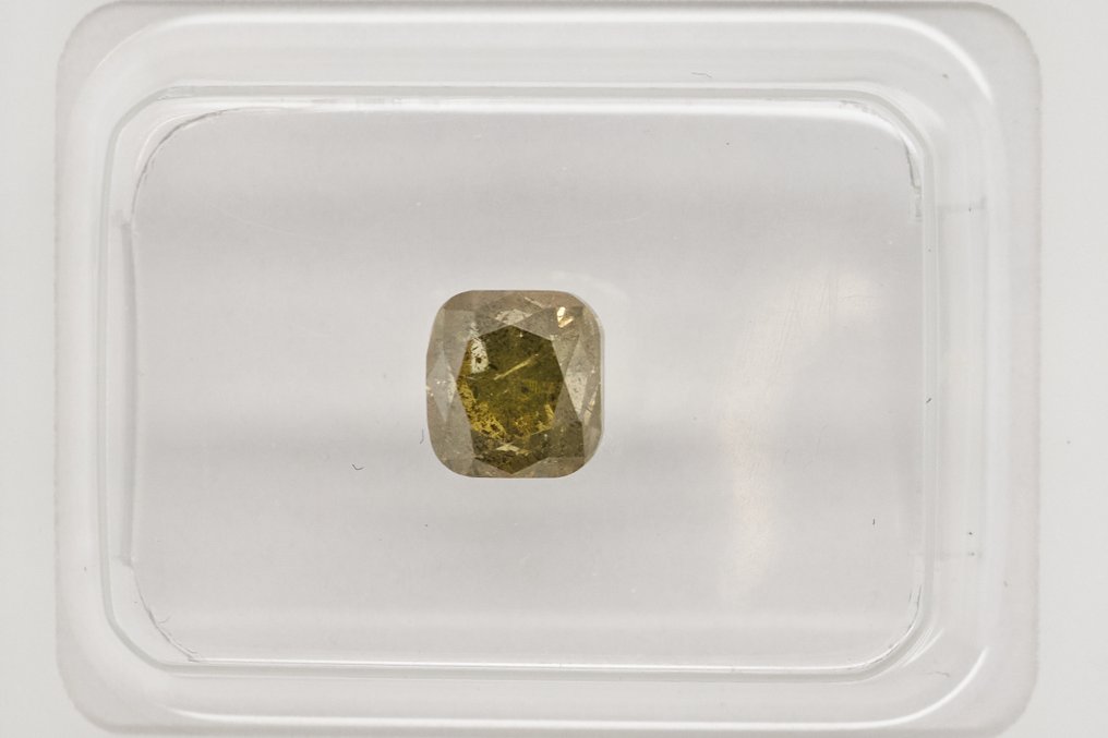 No reserve price - 1 pcs Diamond (Natural) - 1.08 ct - Cushion - I3 - Gem Report Antwerp (GRA) #2.1