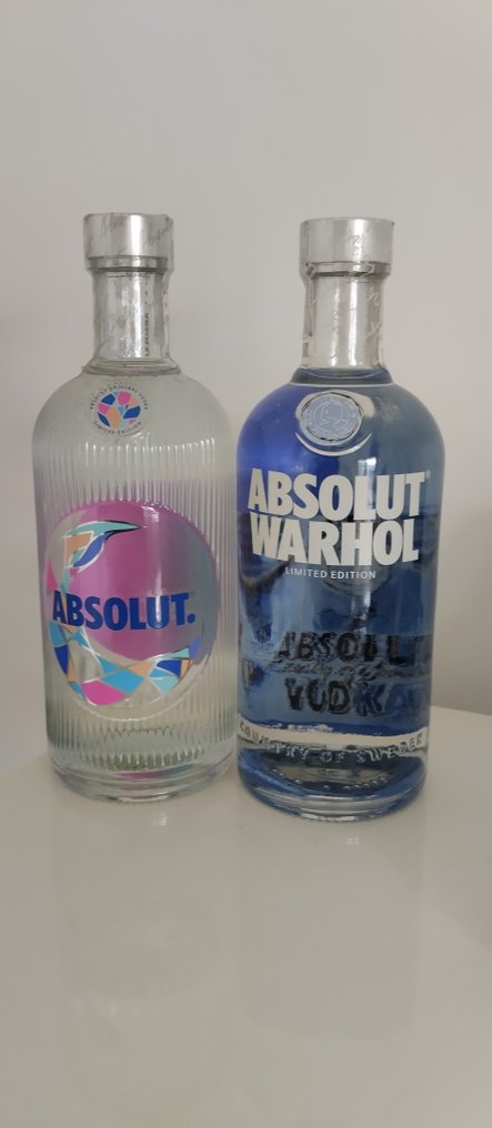 Absolut - Warhol & Mosaik limited edition - 700ml - 2 flasker #1.0
