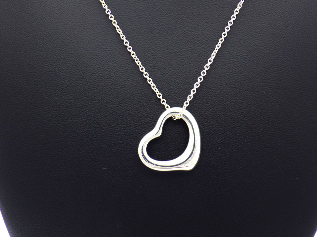 Sem preço de reserva - Tiffany & Co. - Colar - Elsa Peretti Open Heart 925 Prata #2.1